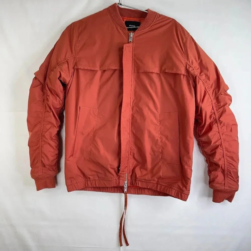 Stampd Brick Heston Packable Men's Bomber Jacket Orange